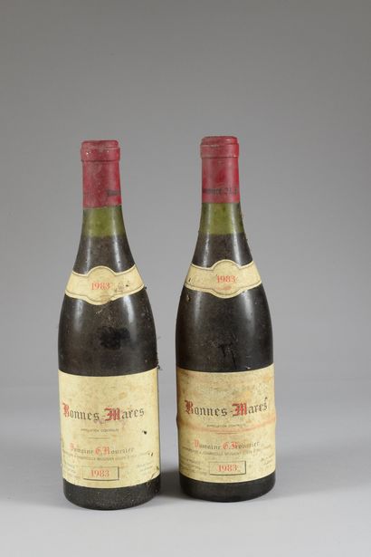2 bouteilles BONNES-MARES, G. Roumier 1983...