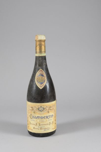 null 1 bouteille CHAMBERTIN, Armand Rousseau 1986 (es, elt, ela, TLB, caps légèrement...