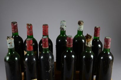 null 12 bouteilles CAHORS (dont 5 Clos la Coutale 1978 ea, es, elt, 3 TLB, 1 LB,...
