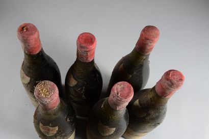 null 6 bouteilles CORTON Rapet 1961 (es, ela, 4 TLB, 2 LB)