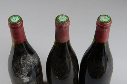 null 3 bouteilles VOSNE-ROMANÉE "Les Brûlées 1er cru", Henri Jayer 1985 (es, elt...