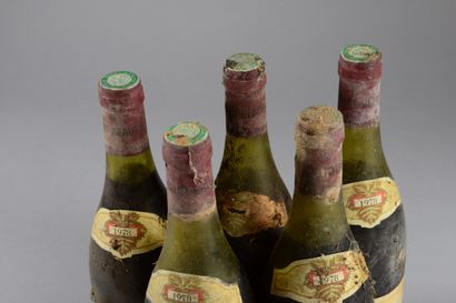 null 5 bouteilles CORTON BRESSANDES, Tollot-Beaut 1978 (es, elt, 1 TLB, 1 LB, 2 MB,...