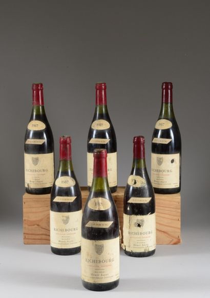 6 bouteilles RICHEBOURG, Henri Jayer 1987...