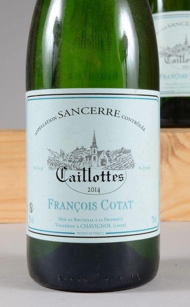 null 3 bouteilles SANCERRE "Caillottes", François Cotat (1 de 2013, 2 de 2014)