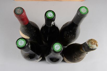 null 6 bouteilles SAUMUR CHAMPIGNY DIVERS (1 Clos Rougeard, "Les Poyeux" 1996: elt,...