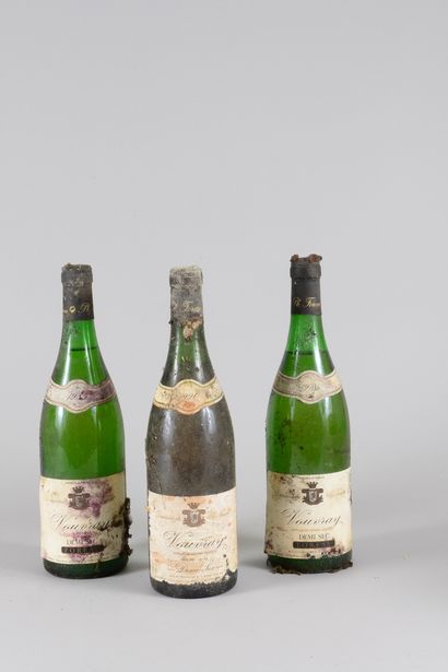 3 bouteilles VOUVRAY 