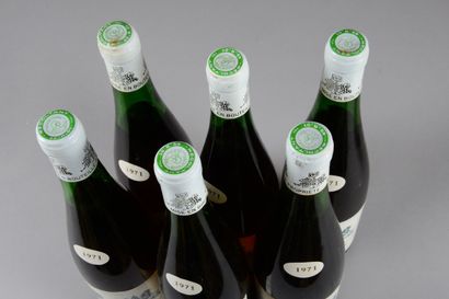 null 6 bouteilles COTEAUX DU LAYON Château Montbenault 1971 (elt, 4 TLB, 2 LB)
