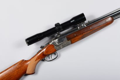 null Merkel mixed rifle caliber 16/70 and 7x65R (n°75599). Barrels of 65cm, total...