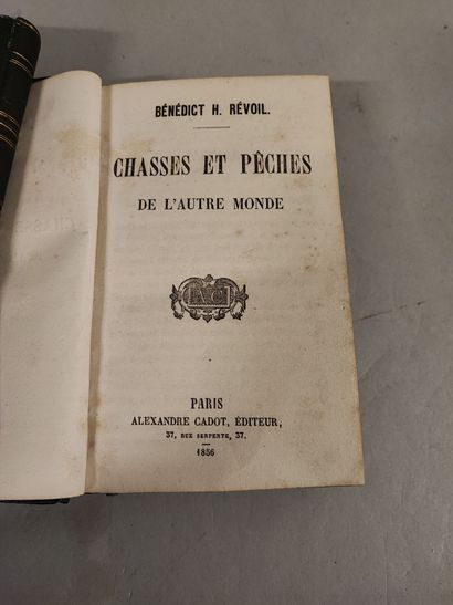 null Benedict H. REVOIL. Chasses et pêches de l’autre monde. Paris 1856. Reliure...