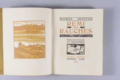 null Maurice GENEVOIX. Rémi des Rauches. Paris, 1926. Broché sous couverture rempliée....