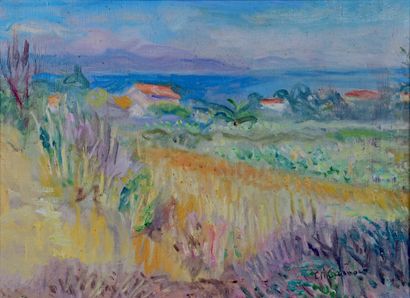 Charles CAMOIN (1879-1965) Paysage aux environs de Saint-Tropez
Huile sur toile,... Gazette Drouot