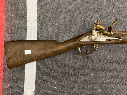 null Fusil à silex d'infanterie modèle 1777 an IX, canon poinçonné : “B” et “C 12”...