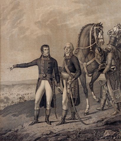 * Gravure : “Bonaparte accompagné du général...