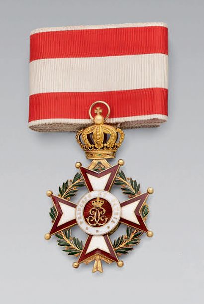 Croix de commandeur de l'ordre de Saint-Charles,...