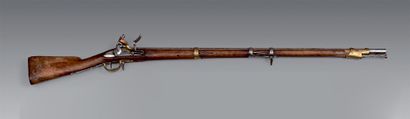 Flintlock rifle model year IX, barrel with...