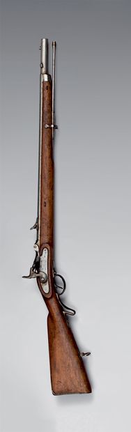 null Carabine de chasseur à percussion centrale, chien extérieur, modèle 1854 modifié...