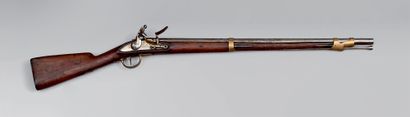 null Fusil court à silex pour la garde nationale, de type 1822, canon poinçonné au...