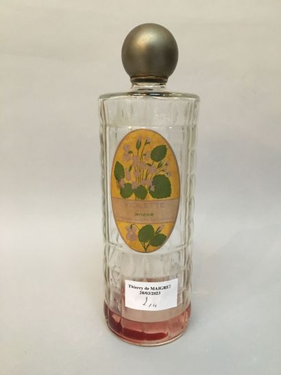 null Various Perfumers - (1930's)
Assortment of four colorless pressed glass bottles...