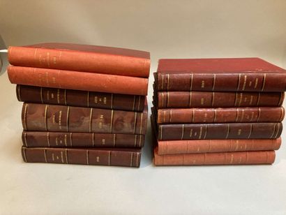 null Journal des Demoiselles 12 bound volumes
Years 1883 1885 1887 1889 and 91 1892...