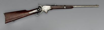 null Carabine Spencer modèle 1863/65, culasse marquée: "SPENCER REPEATING-RIFLE CO...