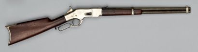null Carabine Winchester modèle 1866, canon rond de 20 ", patiné, marqué: "WINCHESTER'S...