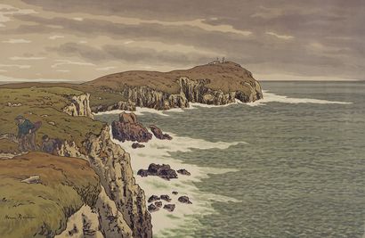 Henri RIVIÈRE (1864-1951) The Cape, 1908
Color lithograph, Aspects of Nature series....