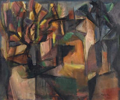 Jean MARZELLE (1916-2005) The village, 1953
Oil on canvas, signed and dated 53 lower...