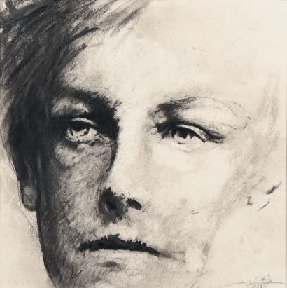 Ernest PIGNON-ERNEST (1942) Study for Rimbaud, 1977
Triptych consisting of a drawing...