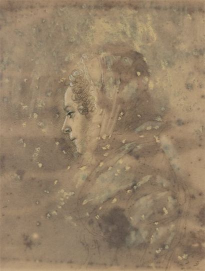 François Pascal Simon baron GERARD (Rome 1770 - Paris 1837) Portrait de femme de...
