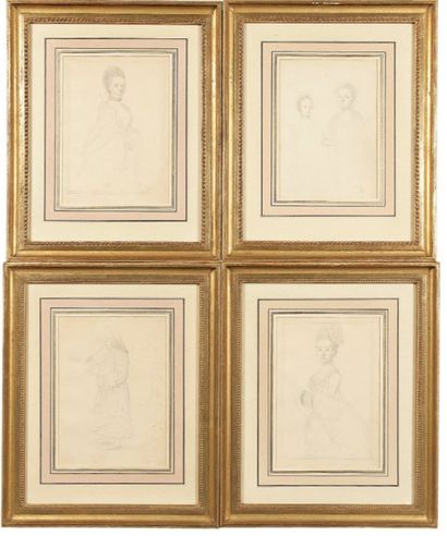 Ecole ANGLAISE du XVIIIème Portrait de Monsieur Braam Rassy 21 x 15 cm Portrait de...