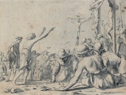 Willem van OORDT (Actif à Amsterdam entre 1640 et 1650) Des soldats romains jouant...
