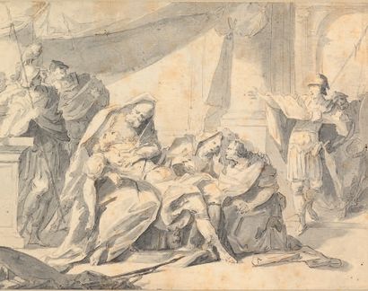 École FRANÇAISE du XVIIIe siècle, suiveur de Sébastien BOURDON La mort du héros antique
Plume... Gazette Drouot