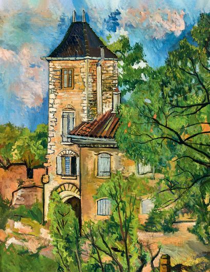 Suzanne VALADON (1883-1955) Le château de Saint Bernard (Ain), 1928
Oil on canvas,...