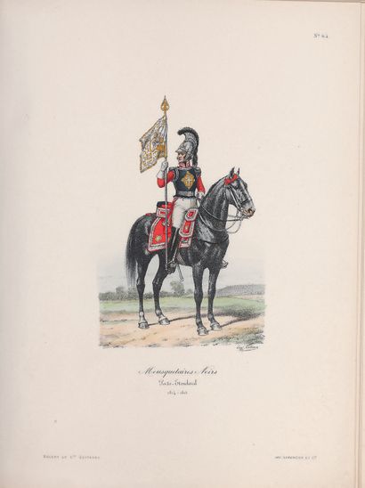 Eugène Titeux La Maison militaire du Roi 1514/1830 ; trois volumes, deux pour le...