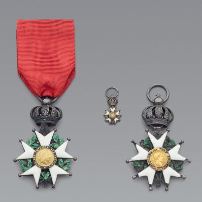 null Une croix de chevalier de l'ordre de la Légion d'honneur, Présidence, en argent,...