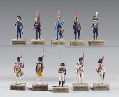 Set of 10 figurines by Dumesnil: Imperial...