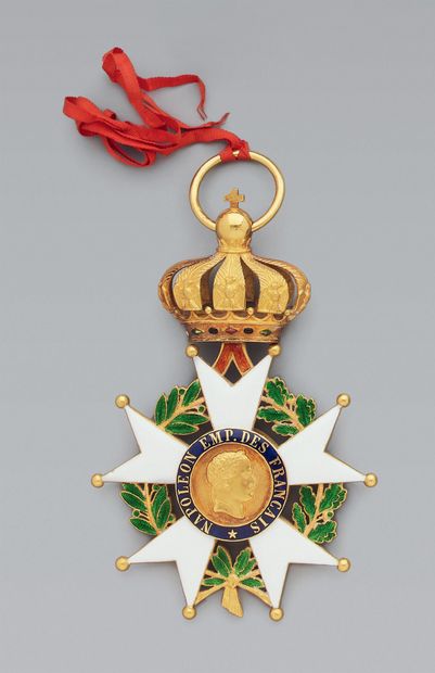 null Grand-croix de l'ordre de la Légion d'honneur, modèle du Second-Empire, en or,...