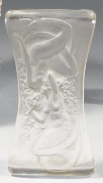 LALIQUE René (1860 - 1945) Buvard «Sirènes enlacées». Épreuve de tirage industriel...