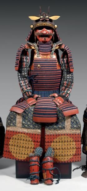 null ARMURE complète. Cuirasse de type TACHI-DO: les Sodé, shikoro, yodarekake et...