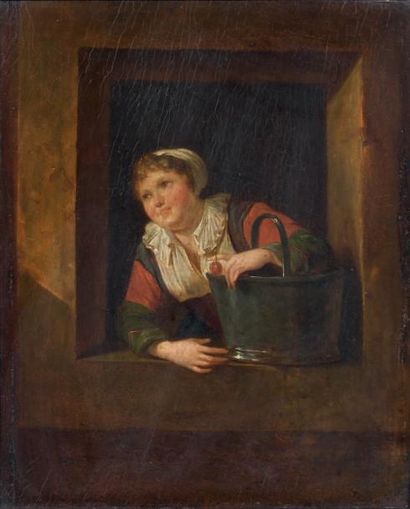 Ecole FRANCAISE du XVIIIème siècle, entourage de Martin DROLLING Portrait d'une femme...