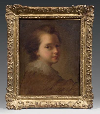 Alexis GRIMOU (Argenteuil 1778 - Paris 1833) Portrait d'un jeune enfant Toile (Restaurations)...