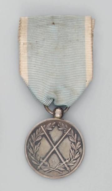 null Médaille d'honneur de Westphalie, premier modèle 1806/1809, ronde en argent,...