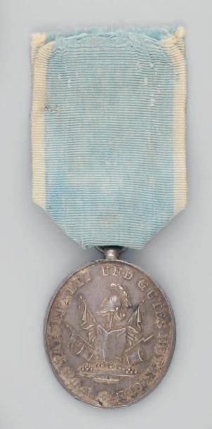 null Médaille d'honneur de Westphalie, deuxième modèle 1809, ovale en argent, 2e...