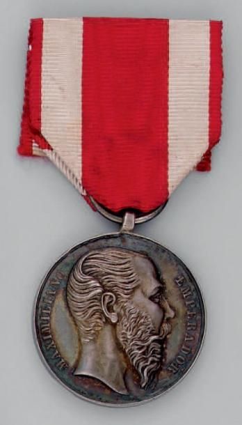 null Médaille du Mérite militaire de Maximilien Empereur du Mexique, 1863, par Navalon;...