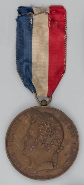 null Médaille de Mazagran en bronze par Borrel 1840, décernée officiellement aux...