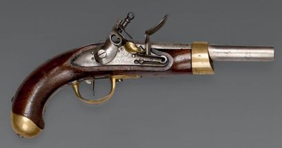 null Pistolet de cavalerie modèle an XIII, canon daté: "B. 1813", queue de culasse...
