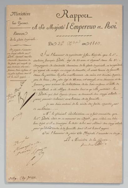 null Napoléon 1er: Rapport à Sa Majesté Empereur et Roi, bureau de la garde impériale,...