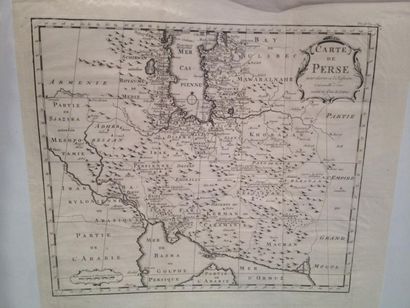 null PERSE: carte de Perse A.Rolandus, Royaume de Perse, P. Van der Aa, Persia par...