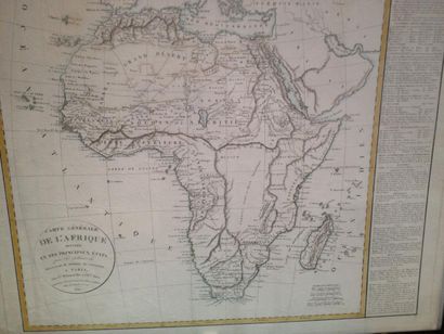 null CARTE GENERALE DE L' AFRIQUE divisée en ses principaux états, par F. Delamarche....