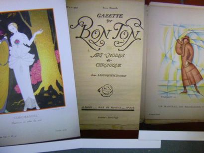 null «Gazette du Bon Ton, Art-Modes-Chronique» des années 1913, 1914, 1922 et 1925....